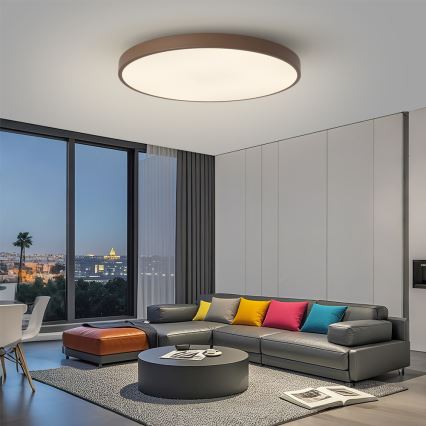 Brilagi - LED stmievateľné svietidlo POOL SMART LED/128W/230V pr. 100 cm 3000-6000K Wi-Fi Tuya + diaľkové ovládanie hnedá