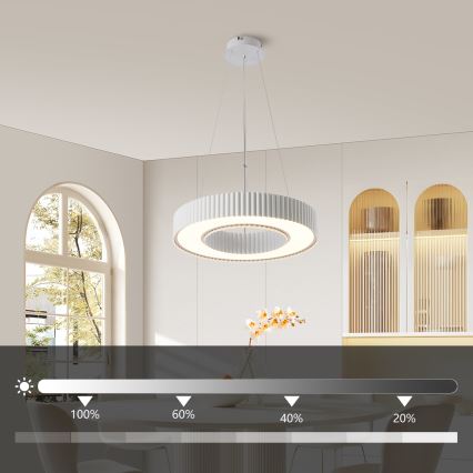Brilagi - LED stmievateľný luster na lanku LUMIX LED/48W/230V 3000-6000K biela pr. 50 cm + diaľkové ovládanie