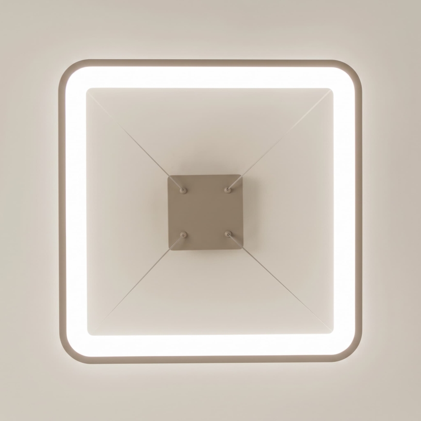 BRILAGI - LED Stmievateľný luster na lanku FALCON SLIM LED/50W/230V 3000-6500K 50x50 cm béžová + diaľkové ovládanie