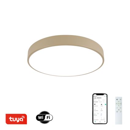 Brilagi - LED Stmívatelné stropné svietidlo POOL SMART LED/48W/230V Ø 40 cm Wi-Fi Tuya béžová + diaľkové ovládanie