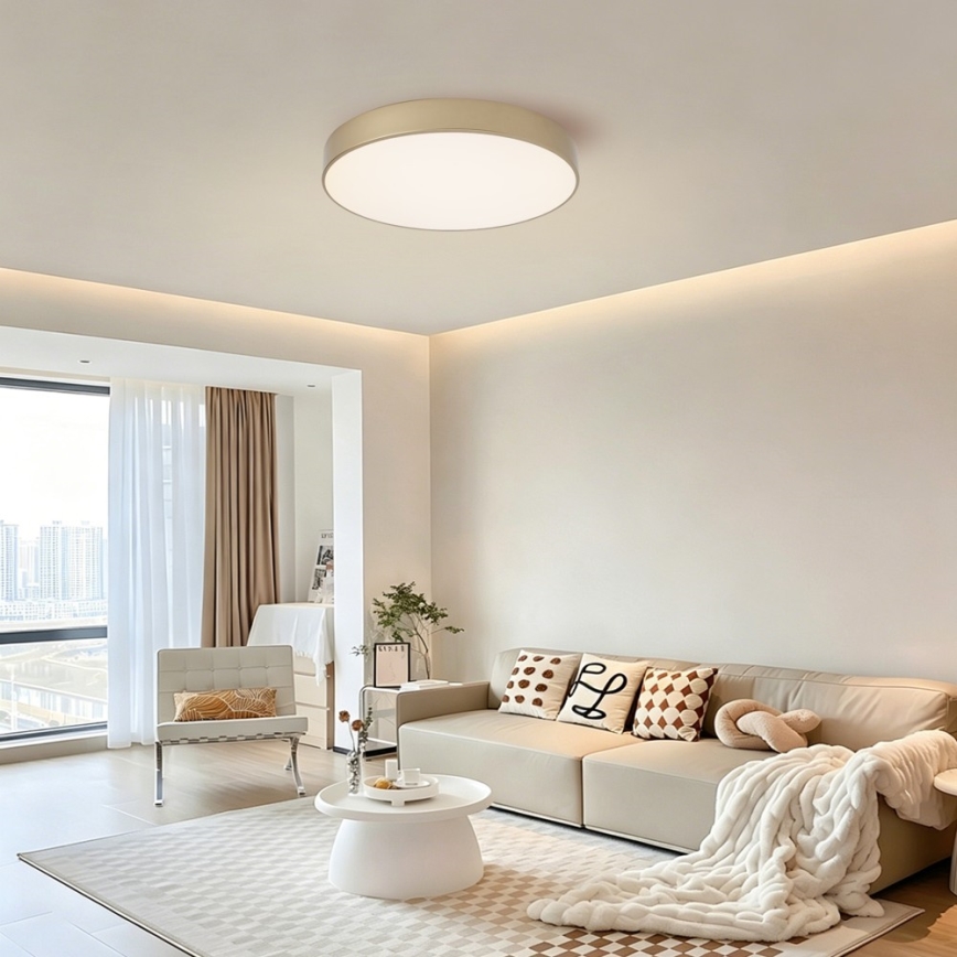 BRILAGI - LED stmievateľné stropné svietidlo POOL LED/60W/230V 3000-6000K pr. 50 cm zlaté + diaľkové ovládanie