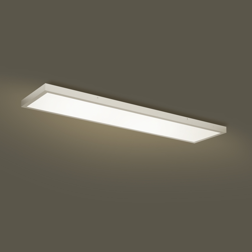 Brilagi - LED Stmievateľné kúpeľňové stropné svietidlo FRAME SMART LED/50W/230V 120x30 cm 3000-6000K IP44 strieborná + diaľkové ovládanie