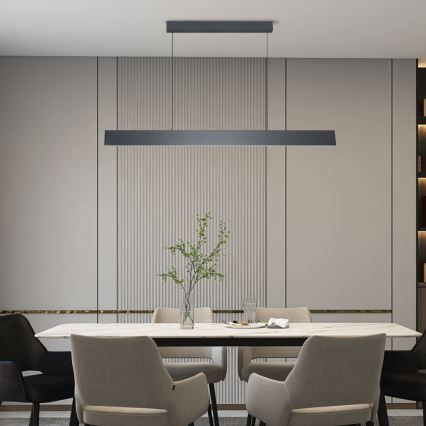 Brilagi - LED Stmievateľný luster na lanku SLIMLINE LED/40W/230V 3000-6000K antracit + diaľkové ovládanie