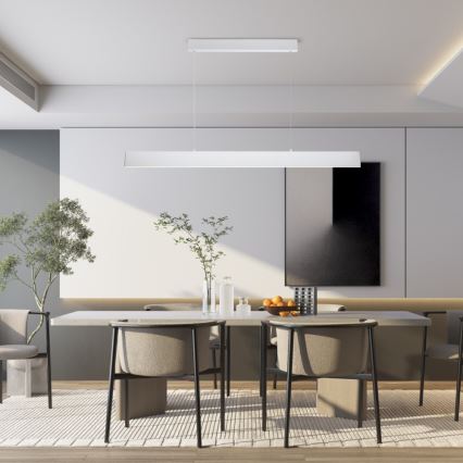 Brilagi - LED Stmievateľný luster na lanku SLIMLINE LED/40W/230V 3000-6000K biela + diaľkové ovládanie
