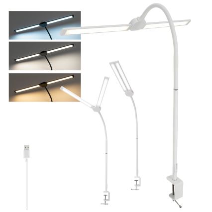 BRILAGI - LED Stmievaná stolná lampa USB VARIO LED/14W/5V 3000-6000K biela