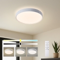 Brilagi - LED Stmievané stropné svietidlo CORVO LED/54W/230V 3000-6000K biela pr. 40 cm + diaľkové ovládanie
