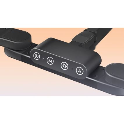 Brilagi - LED Stmievateľná dotyková flexibilná stolná lampa VARIO LED/24W/230V 3000-6500K CRI 92 čierna