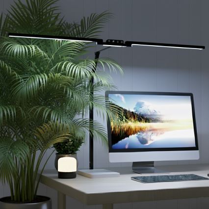 Brilagi - LED Stmievateľná dotyková stolná lampa VARIO LED/24W/230V 3000-6500K CRI 92 čierna