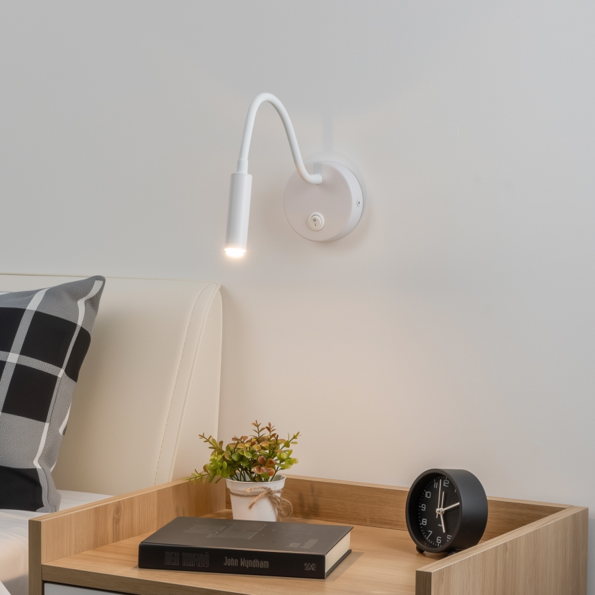 Brilagi - LED Stmievateľná flexibilná nástenná lampa MAYA 1xG9/4W/230V biela 2700-6500K Wi-Fi Tuya