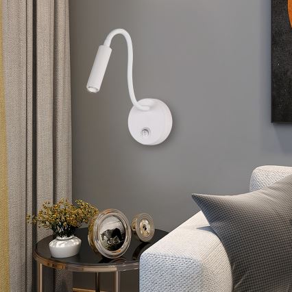Brilagi - LED Stmievateľná flexibilná nástenná lampa MAYA 1xG9/4W/230V biela 2700-6500K Wi-Fi Tuya