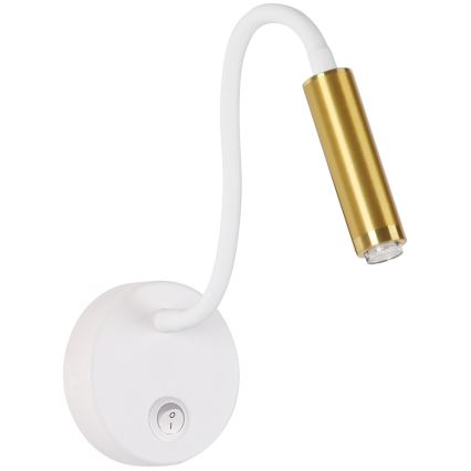 Brilagi - LED Stmievateľná flexibilná nástenná lampa MAYA 1xG9/4W/230V biela/zlatá 2700-6500K Wi-Fi Tuya