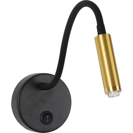 Brilagi - LED Stmievateľná flexibilná nástenná lampa MAYA 1xG9/4W/230V čierna/zlatá 2700-6500K Wi-Fi Tuya