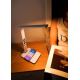Brilagi - LED Stmievateľná stolná lampa s bezdrôtovým nabíjaním QI a USB REGINA LED/8,5W/230V biela