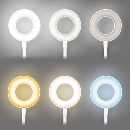 Brilagi - LED Stmievateľná lampa s klipom ORBELA LED/8W/230V 3000/4000/5000K biela