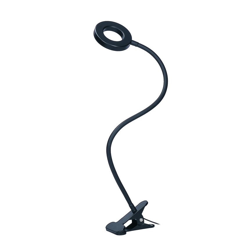 Brilagi -LED Stmievateľná lampa s klipom ORBELA LED/8W/230V 3000/4000/5000K čierna