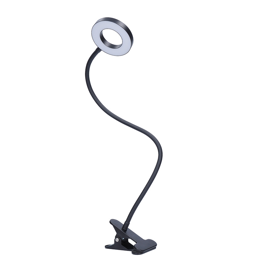 Brilagi -LED Stmievateľná lampa s klipom ORBELA LED/8W/5V 3000/4000/5000K čierna