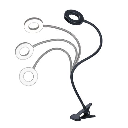 Brilagi -LED Stmievateľná lampa s klipom ORBELA LED/8W/5V 3000/4000/5000K čierna