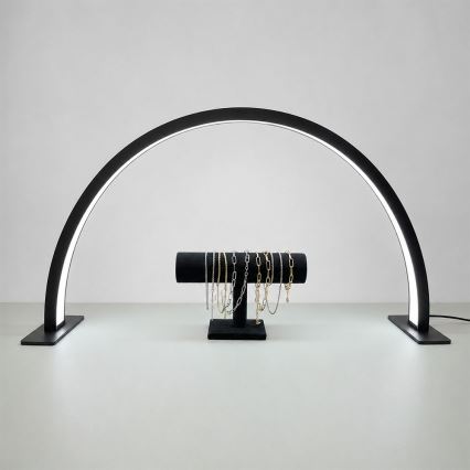 Brilagi - stmievateľná LED oblúková stolová lampa RADIO LED/30W/24/230V 3000/4000/6500K čierna