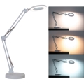 Brilagi - LED Stmievateľná stolná lampa s lupou LENS LED/12W/5V 3000/4200/6000K biela