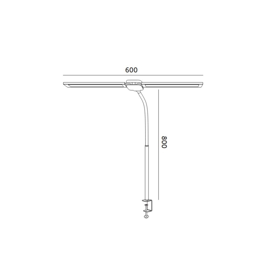 Brilagi - LED Stmievateľná stolná lampa USB VARIO LED/14W/5V 3000-6000K čierna