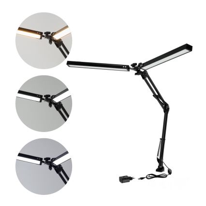Brilagi - LED Stmievateľná stolná lampa VARIO 2xLED/14W/230V 3000-6000K čierna