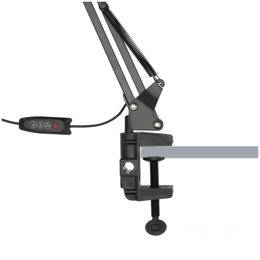 Brilagi - LED Stmievateľná stolná lampa VARIO 2xLED/14W/230V 3000-6000K čierna