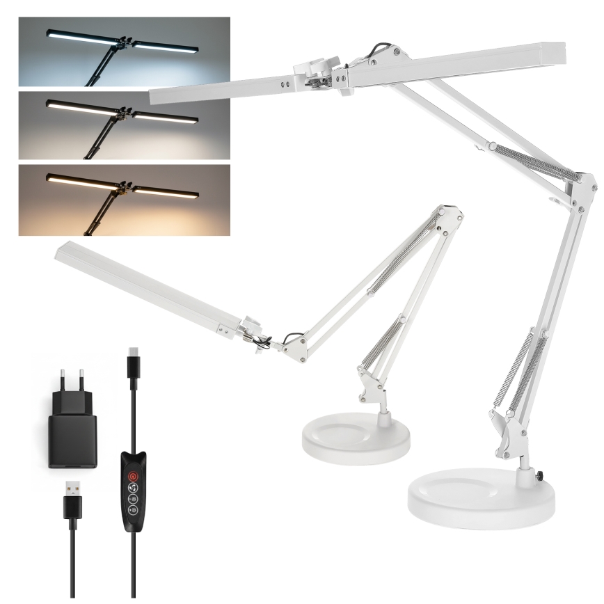 Brilagi - LED stmievateľná stolná lampa VARIO LED/15W/230V 3000-6000K biela