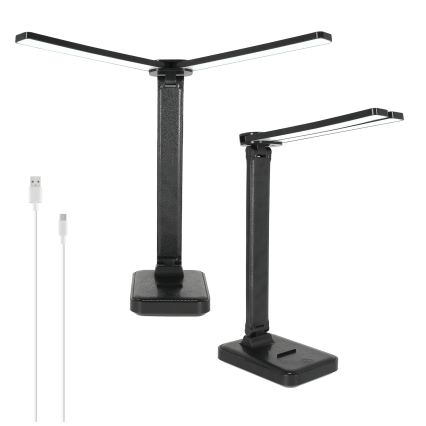 BRILAGI - LED stmievateľná stolová lampa MODO DUO LED/8W/5V 3000/4000/6500K čierna