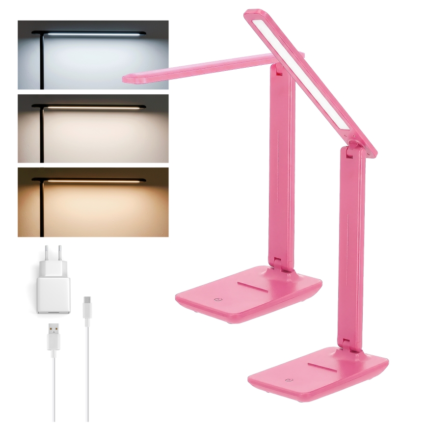 BRILAGI - stmievateľná LED stolová lampa MODO LED/7W/230V 3000/4000/6500K ružová