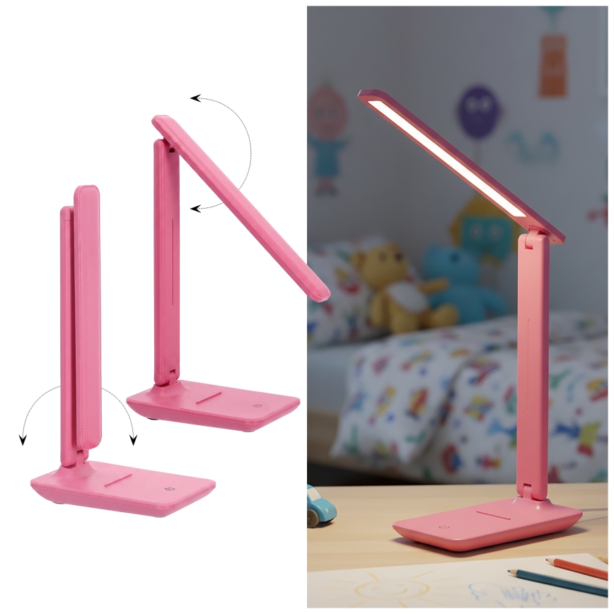 BRILAGI - stmievateľná LED stolová lampa MODO LED/7W/230V 3000/4000/6500K ružová