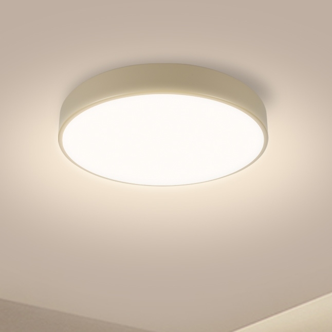 Brilagi - LED stmievateľná stropná lampa POOL LED/36W/230V 3000-6000K priemer 30 cm béžová + diaľkové ovládanie