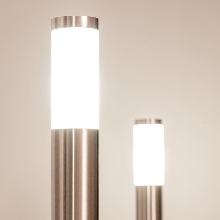 BRILAGI - LED stmievateľná vonkajšia lampa ELIA 1xE27/6W/230V 2700-6500K IP44 Wi-Fi 100 cm matný chróm