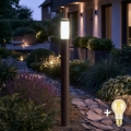 BRILAGI - LED stmievateľná vonkajšia lampa ELIA 1xE27/6W/230V 2700-6500K IP44 Wi-Fi 100 cm antracit