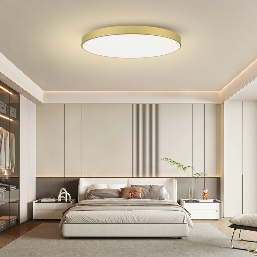 Brilagi - LED stmievateľné stropné svietidlo POOL SMART LED/180W/230V 3000-6000K 120 cm zlatá Wi-Fi Tuya + diaľkové ovládanie