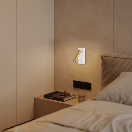Brilagi - LED Stmievateľné bodové svietidlo MAYA 1xG9/4W/230V biela/zlatá