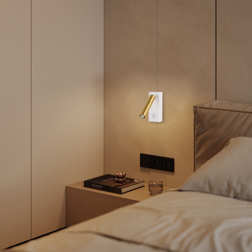 Brilagi - LED Stmievateľné bodové svietidlo MAYA 1xG9/4W/230V biela/zlatá