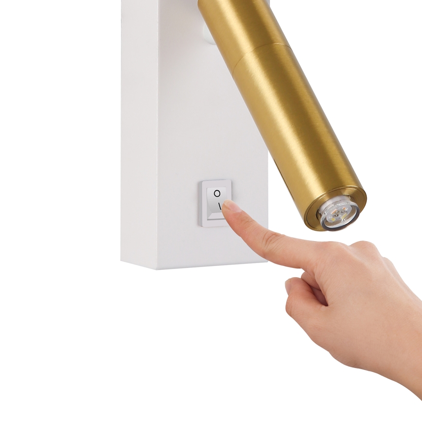 Brilagi - LED Stmievateľné bodové svietidlo MAYA 1xG9/4W/230V biela/zlatá