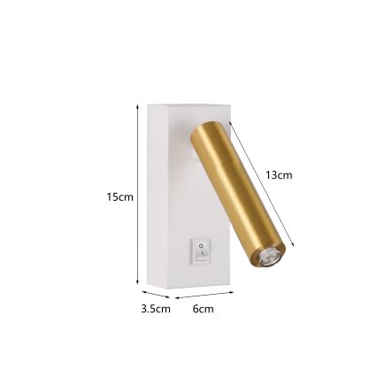 Brilagi - LED Stmievateľné bodové svietidlo MAYA 1xG9/4W/230V biela/zlatá