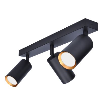Brilagi - LED RGBW Stmievateľné bodové svietidlo SELE 3xGU10/6,5W/230V 2700-6500K čierna/zlatá
