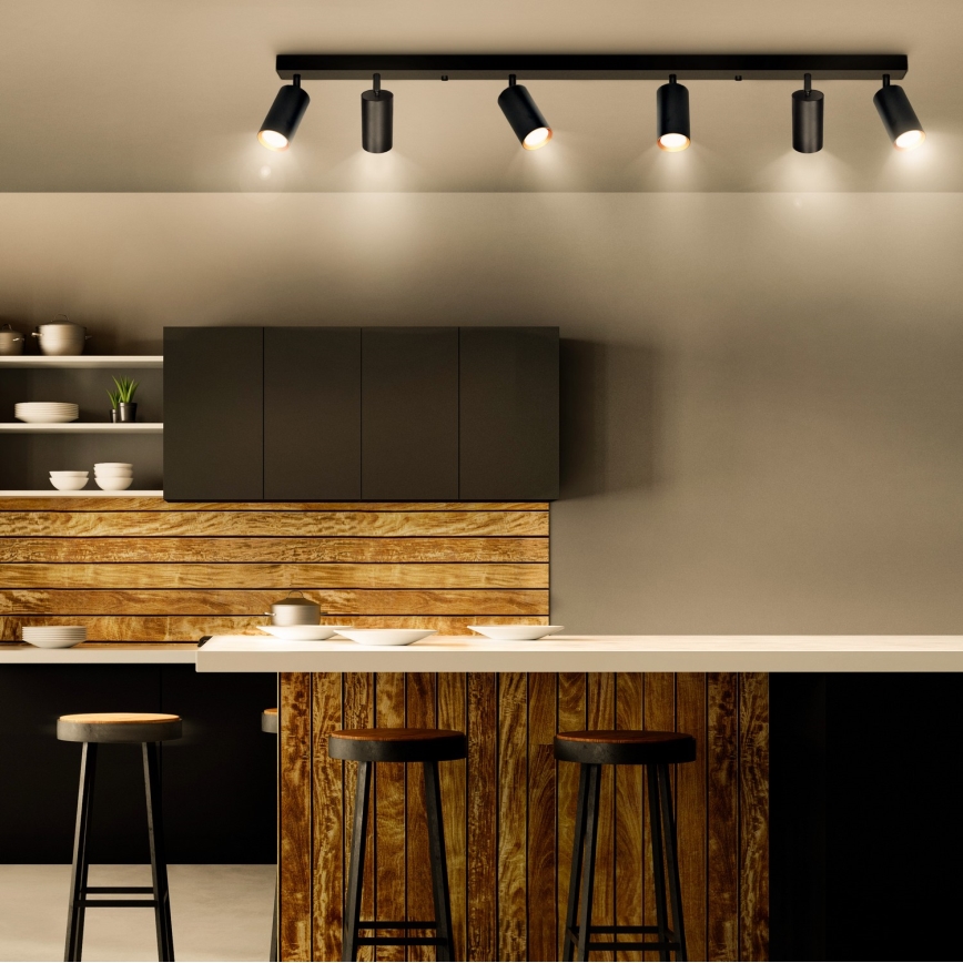 Brilagi - LED RGBW Stmievateľné bodové svietidlo SELE 6xGU10/6,5W/230V 2700-6500K čierna/zlatá
