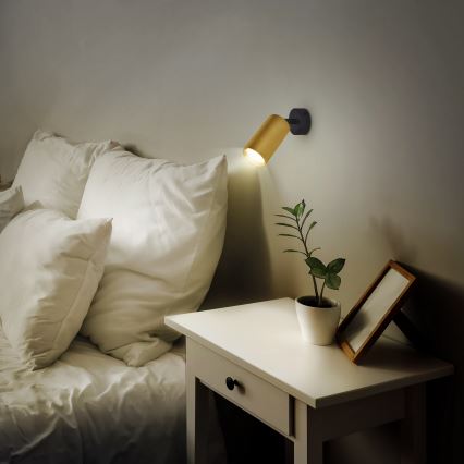 Brilagi - LED RGBW stmievateľné bodové svietidlo SELE GOLDEN 1xGU10/6W/230V 3000K čierna/zlatá