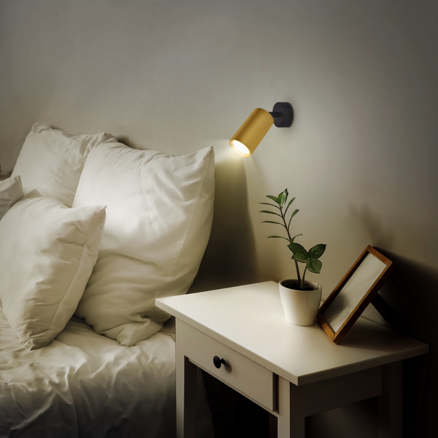 Brilagi - LED RGBW stmievateľné bodové svietidlo SELE GOLDEN 1xGU10/6W/230V 3000K čierna/zlatá