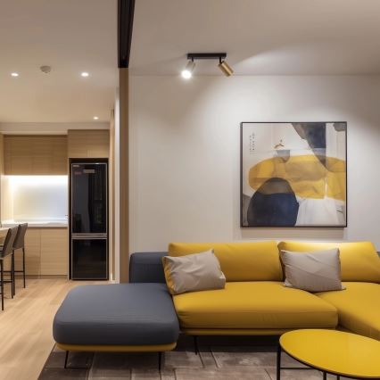 Brilagi - LED RGBW stmievateľné bodové svietidlo SELE GOLDEN 2xGU10/6,5W/230V 2700-6500K čierna/zlatá