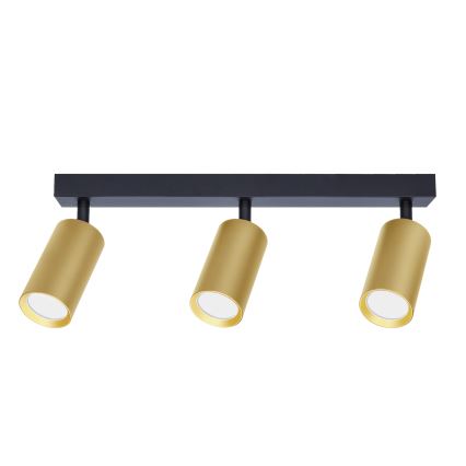 Brilagi - LED RGBW stmievateľné bodové svietidlo SELE GOLDEN 3xGU10/6,5W/230V 2700-6500K čierna/zlatá