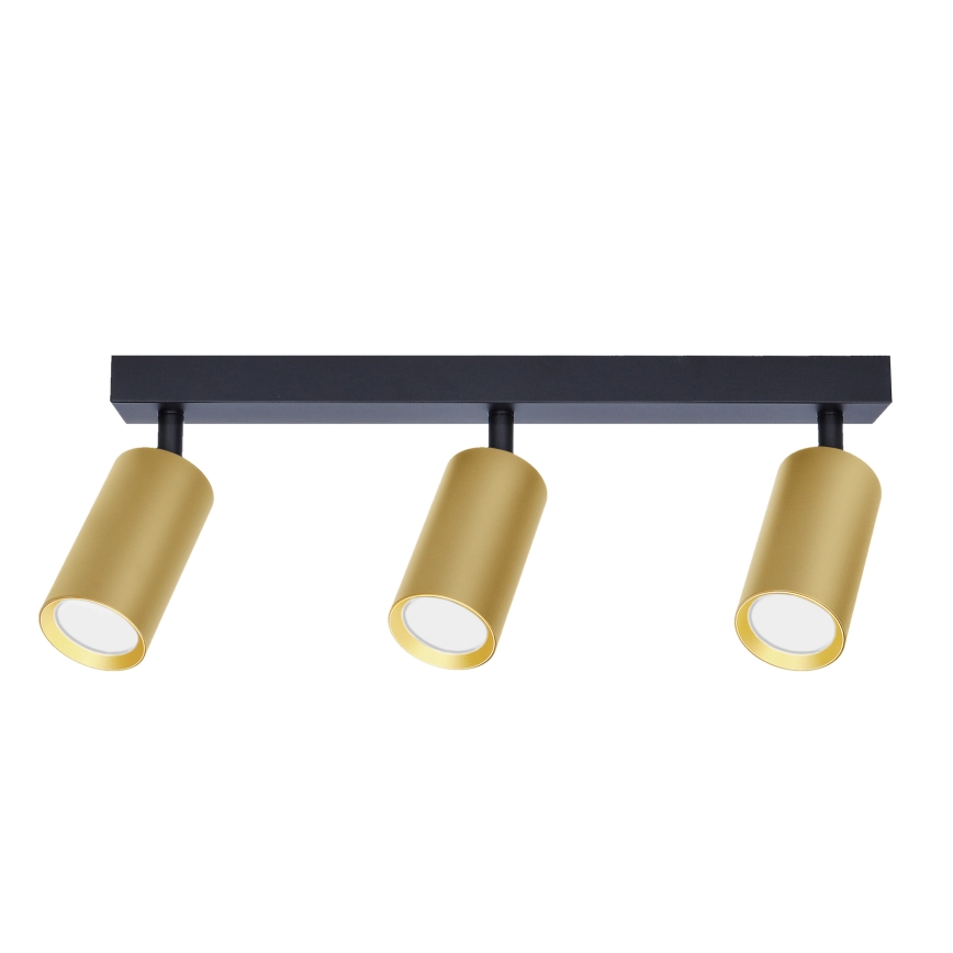 Brilagi - LED RGBW stmievateľné bodové svietidlo SELE GOLDEN 3xGU10/6,5W/230V 2700-6500K čierna/zlatá