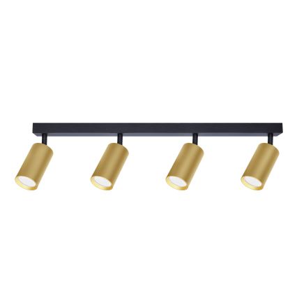 Brilagi - LED RGBW stmievateľné bodové svietidlo SELE GOLDEN 4xGU10/6,5W/230V 2700-6500K čierna/zlatá