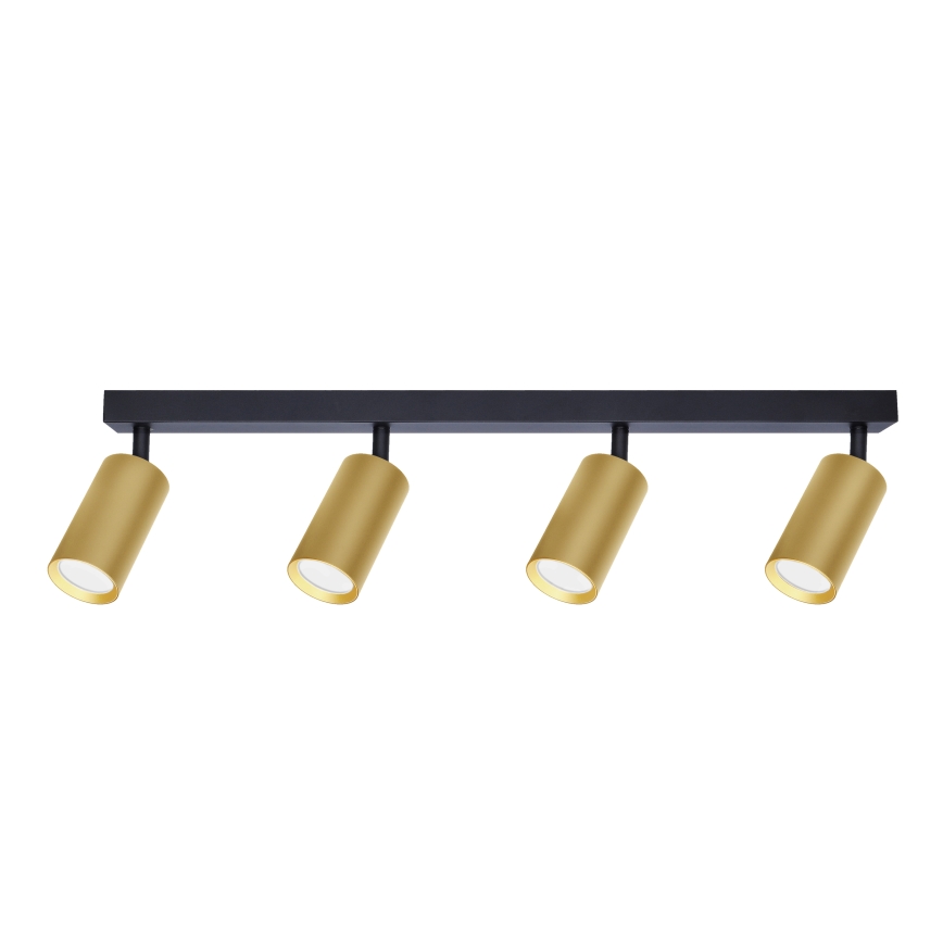 Brilagi - LED RGBW stmievateľné bodové svietidlo SELE GOLDEN 4xGU10/6,5W/230V 2700-6500K čierna/zlatá