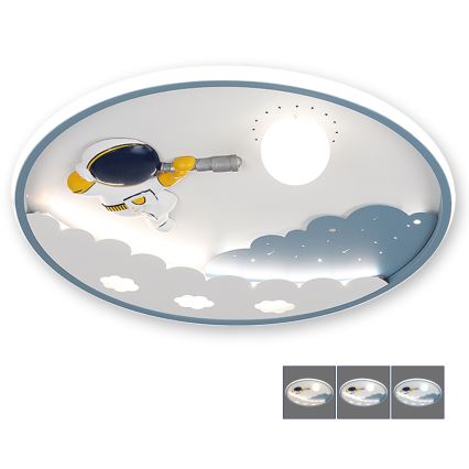 BRILAGI - LED stmievateľné detské stropné svietidlo ASTRO LED/43W/230V 3000-6000K pr. 49 cm + diaľkové ovládanie