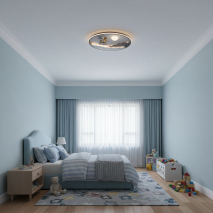 Brilagi - stmievateľné detské stropné svietidlo ASTRO LED/68W/230V 3000-6000K priemer 49 cm + diaľkové ovládanie