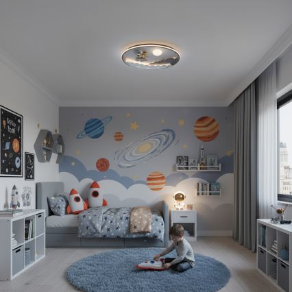 Brilagi - stmievateľné detské stropné svietidlo ASTRO LED/68W/230V 3000-6000K priemer 49 cm + diaľkové ovládanie
